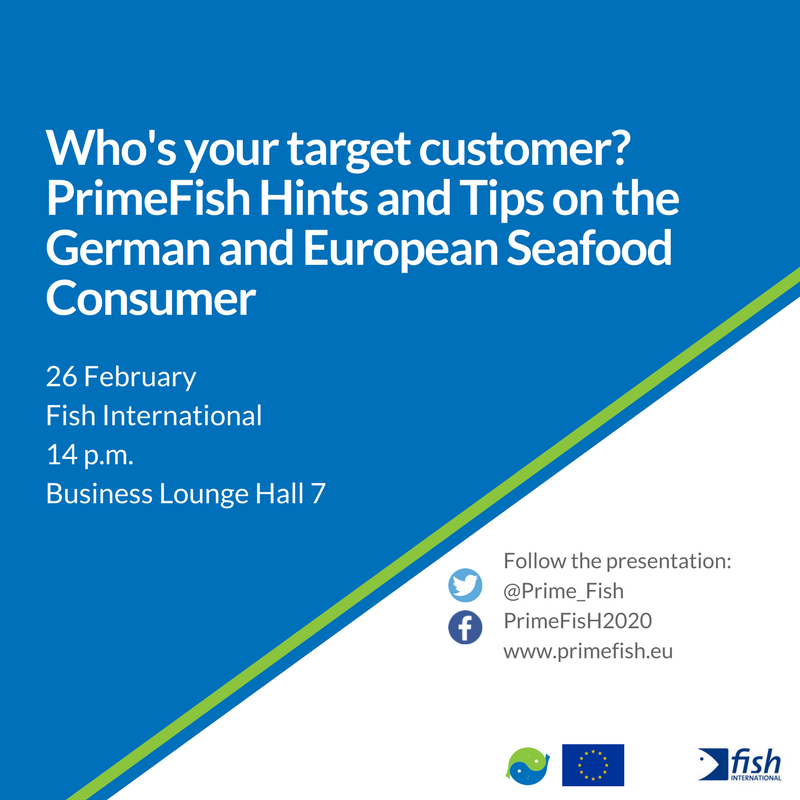 PrimeFish presentation on the German seafood market in seafood fair Fish International.